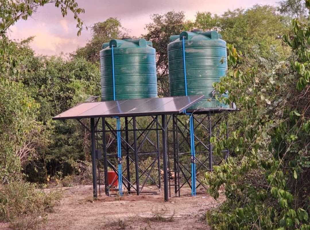 Rural solar pump installation