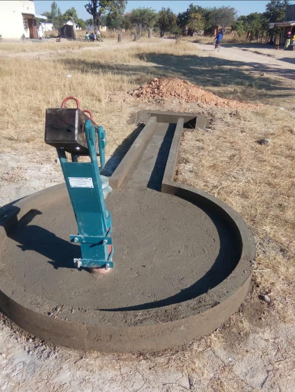 Borehole hand pump installation